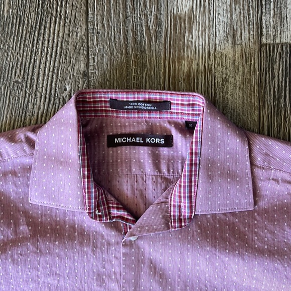 MICHAEL KORS Young Mens Shirt Long
Sleeve Button Down, 16 - Picture 5 of 8